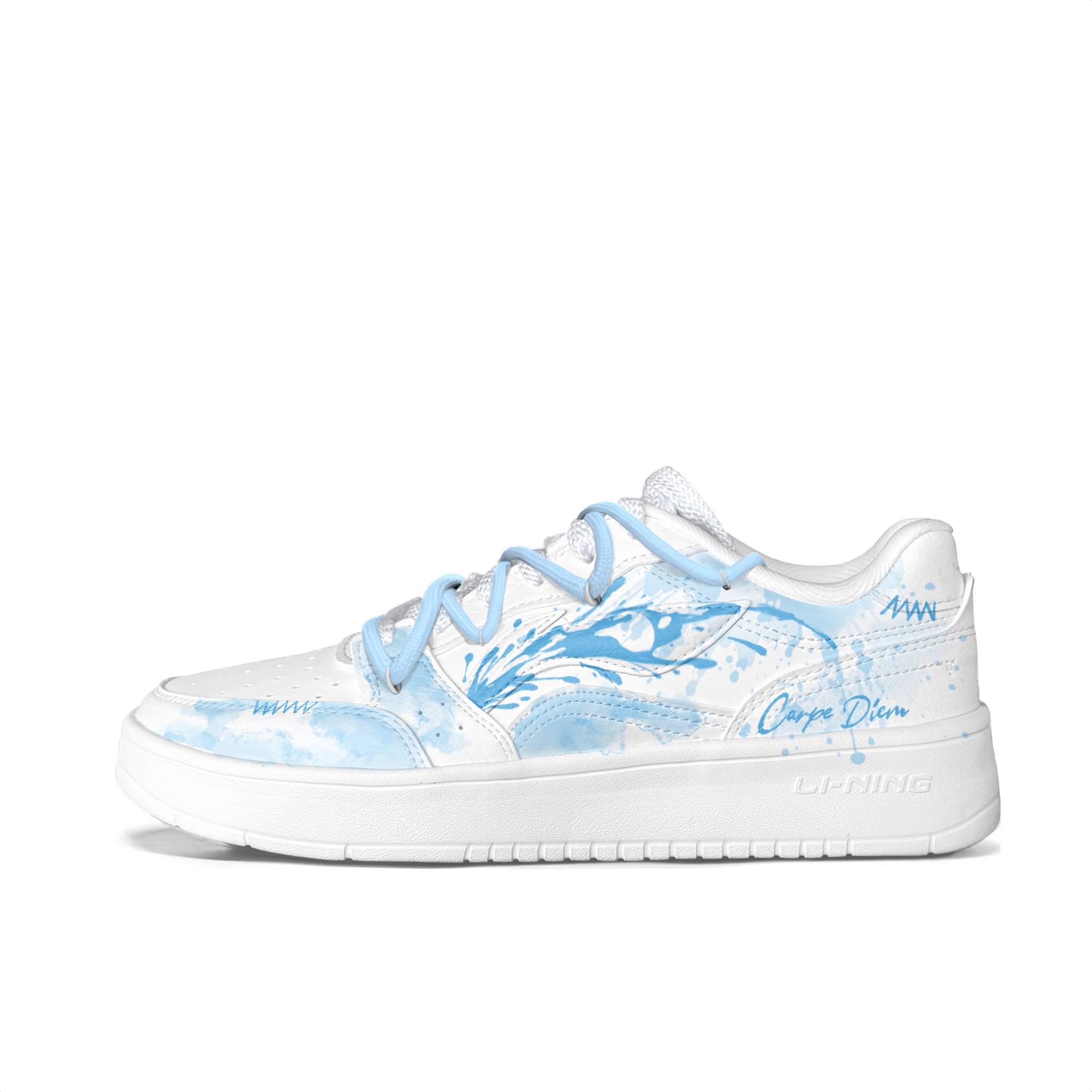 

Acer Truncatum устойчивые к истиранию нескользящие низкие кроссовки для скейтбординга мужские LINING, синий