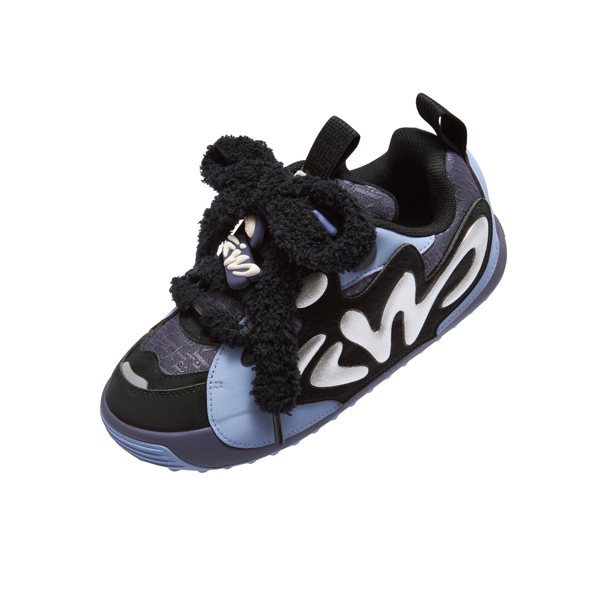 FILA KIDS Heritage FHT скейтерские кроссовки gray rock/thin dusk blue детские — фото 4