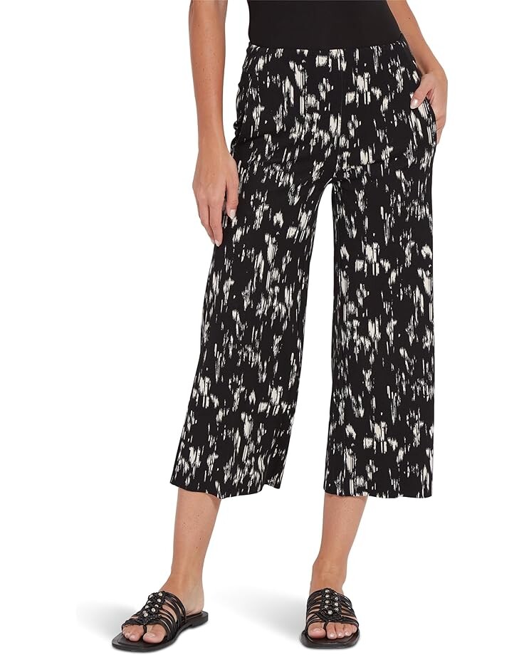 

Брюки Lysse Aries Crop Relaxed Wide Leg Print, цвет Black Shades