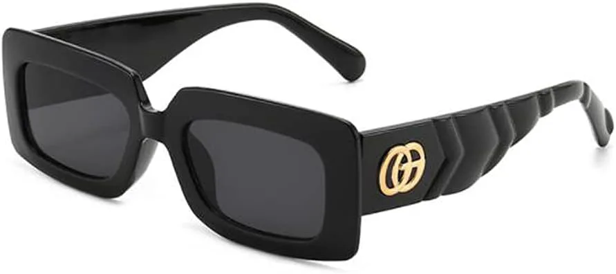 

Маленькие квадратные солнцезащитные очки, модные, милые, солнцезащитные очки, трендовые, конфетные цвета (черная оправа, черные и серые хлопья) Weloveushop, Gray