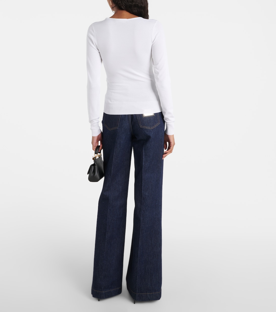 

Свитер из смесового шелка Dolce&Gabbana, Bianco Ottico