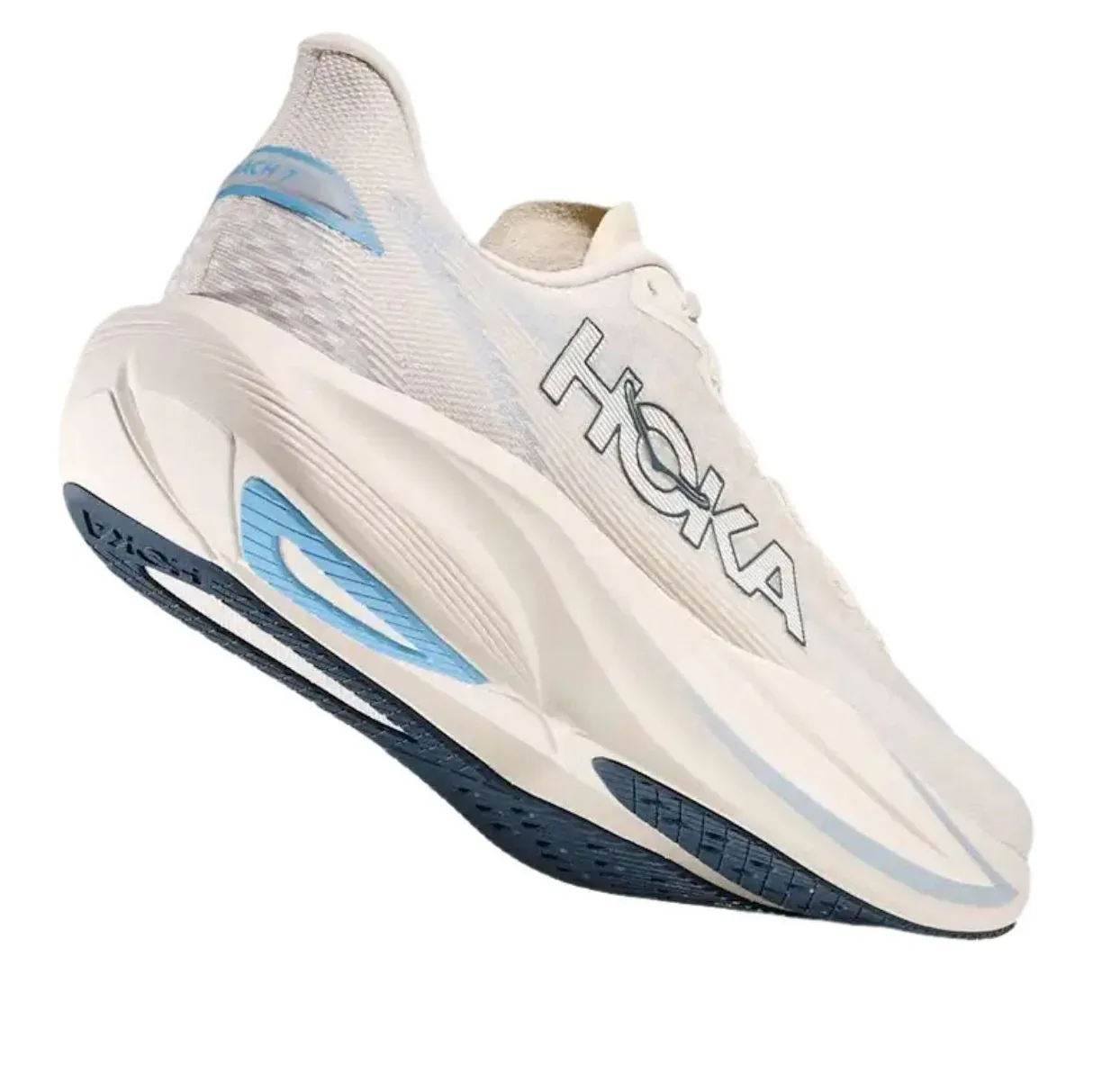 Кроссовки HOKA ONE ONE Mach 7 'Alabaster Soaring Blue', бежевый — фото 4