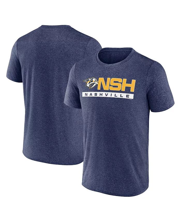 

Мужская футболка Heather Navy Nashville Predators Playmaker Fanatics