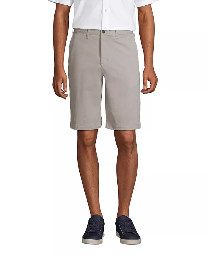 

Шорты-чинос Big & Tall Knockabout длиной 11 дюймов Lands' End, серый