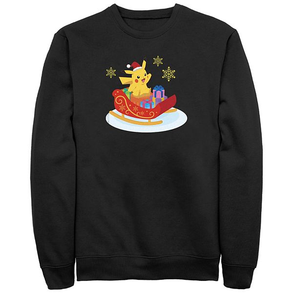 

Футболка с принтом Big & Tall Pokemon Pikachu Christmas Ride Licensed Character
