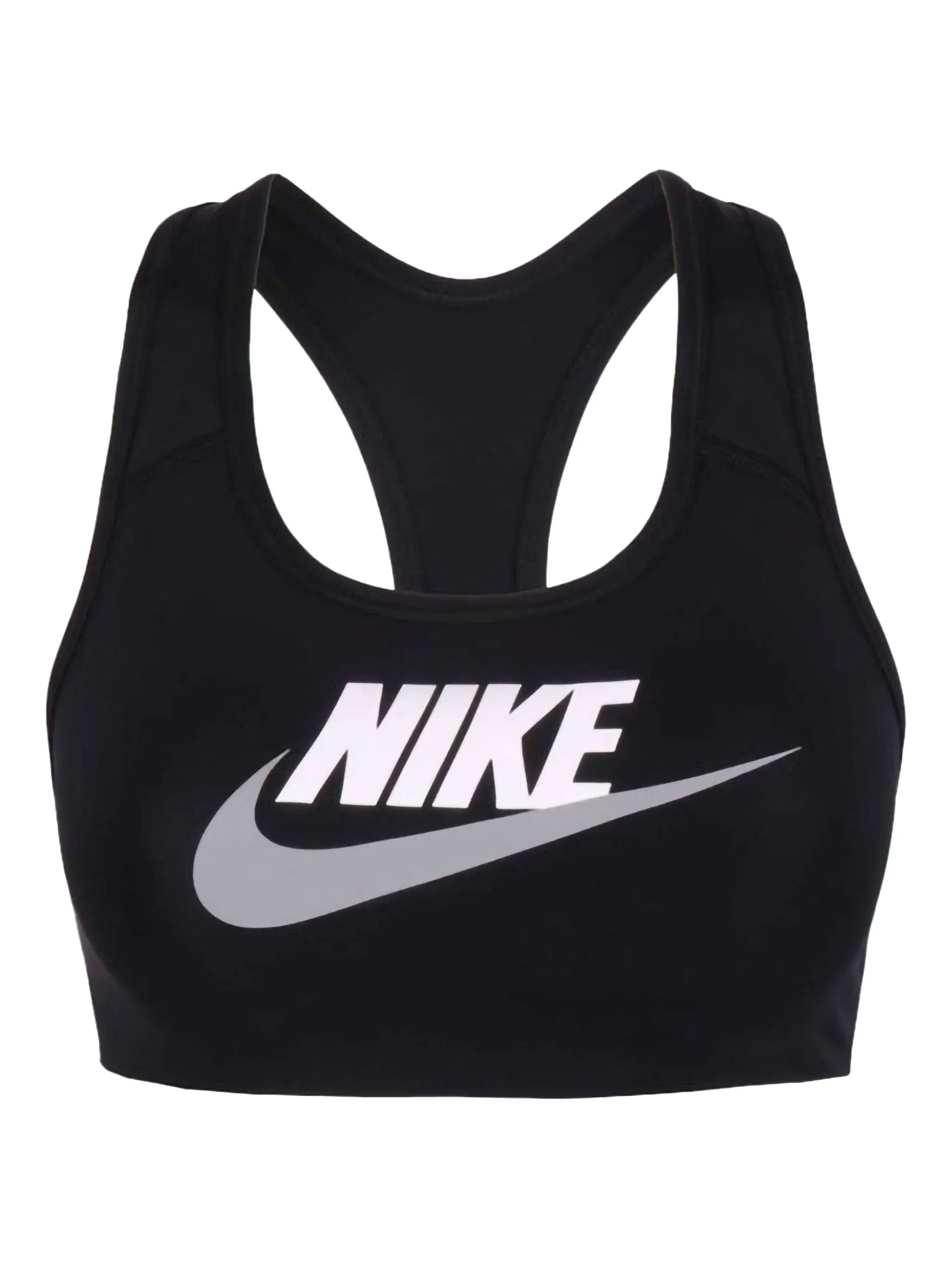 

Спортивный бюстгальтер Dri-FIT Swoosh medium-support Black/White Nike, черный