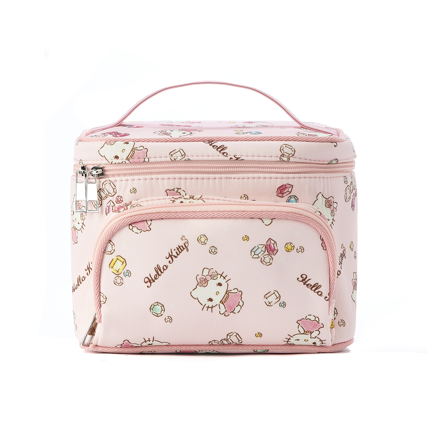 

Sanrio Косметичка Hello Kitty из холста розовая, Pink