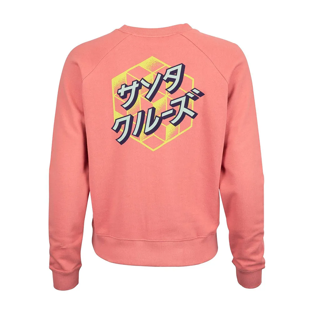 

Толстовка Santa Cruz Crew japanese optical dot, розовый