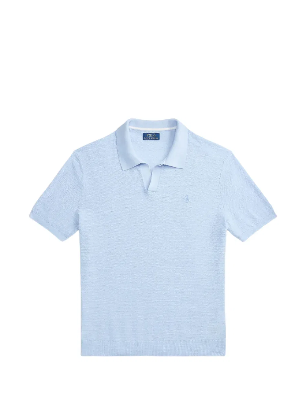 Поло из фактурной вязки Polo Ralph Lauren, синий