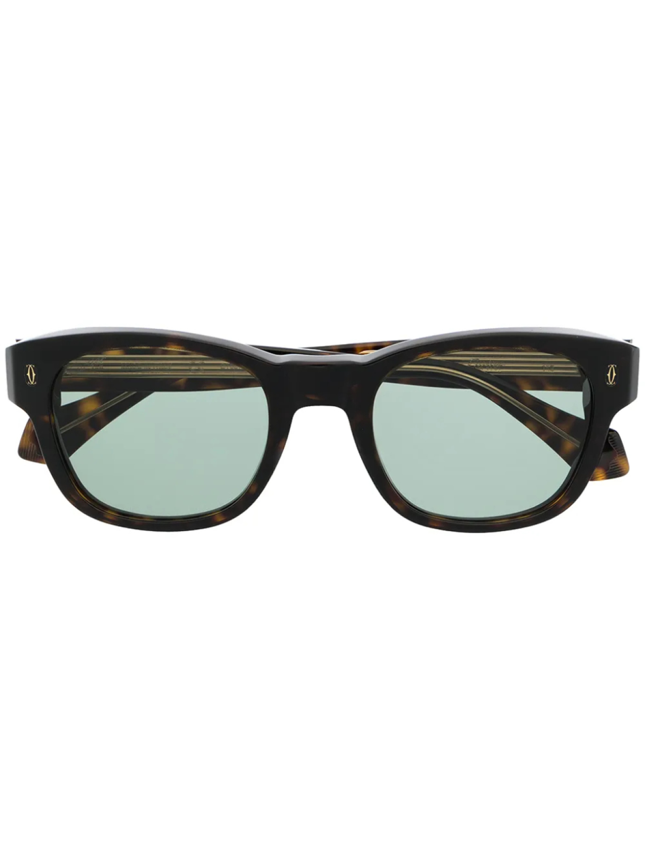 

Солнцезащитные очки в круглой оправе Cartier Eyewear, коричневый