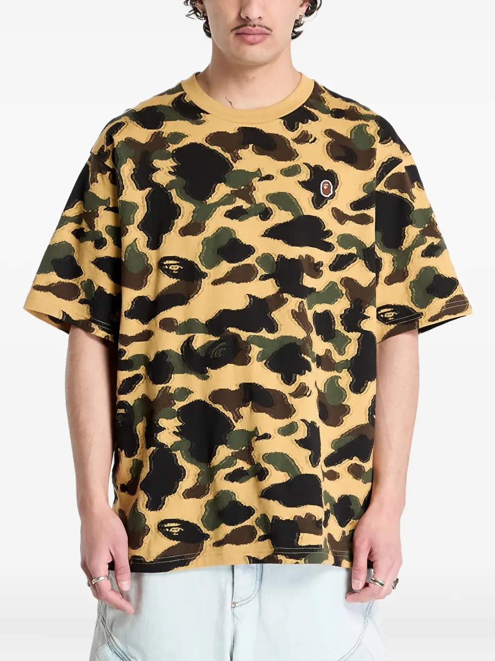 

Футболка 1st Camo с одним логотипом A BATHING APE, желтый