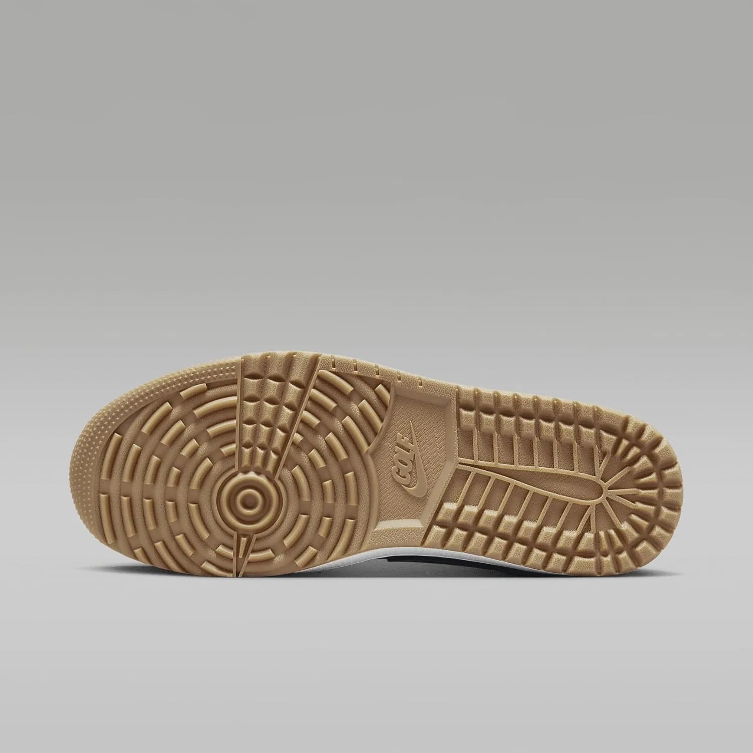 Nike Кроссовки для гольфа Air Jordan 1 Low G (DD9315-006, Wolf Grey/White/Gum Medium Brown/Iron Grey) — фото 2