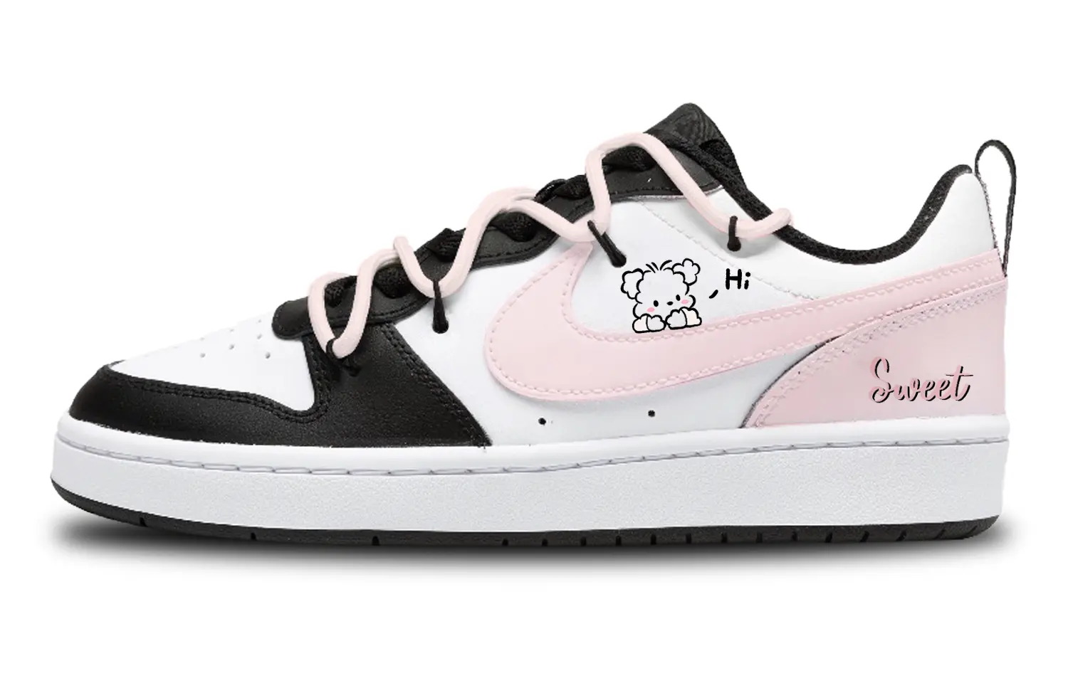 

Кроссовки Nike Court Borough Skateboard Shoes Women's Low-Top Pink, Белый, Кроссовки Nike Court Borough Skateboard Shoes Women's Low-Top Pink