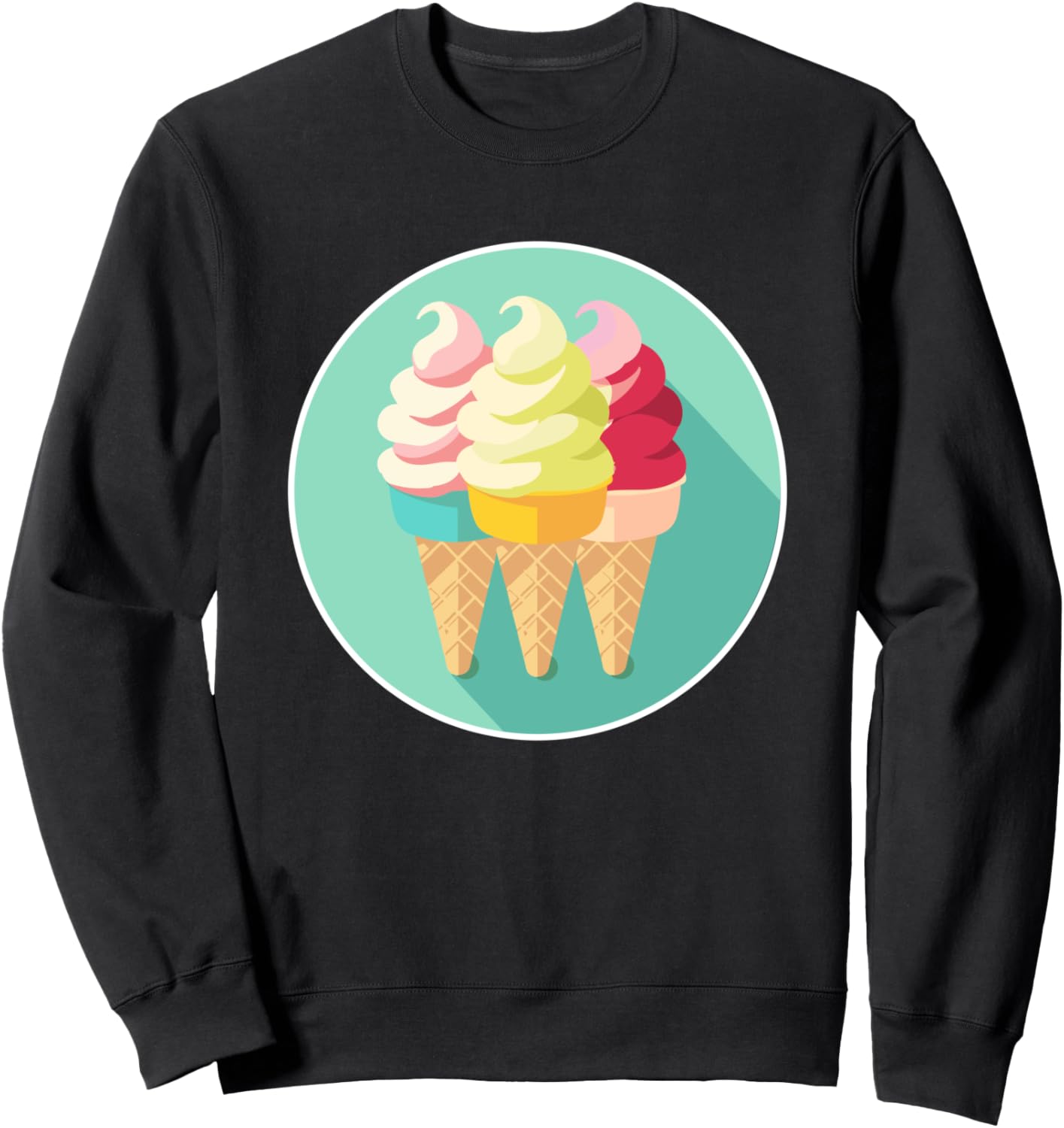 

Толстовка с принтом в виде рожка мороженого Ice Cream Mania Shirts And Prizes, черный