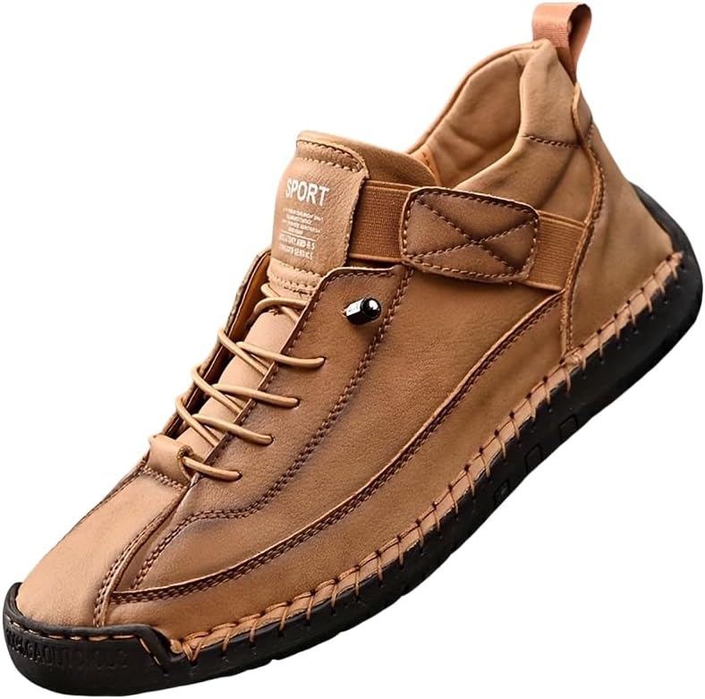 

Мужские спортивные кроссовки больших размеров- модные, стильные, с мягкой подошвой, дышащие и удобные, с застежкой на шнуровке, широкие, подходят для ходьбы и активного отдыха на открытом воздухе Hoalox, темно-коричневый