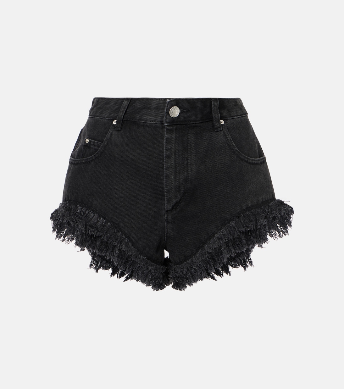 

Шорты джинсовые с бахромой Eneidao Isabel Marant, Faded Black
