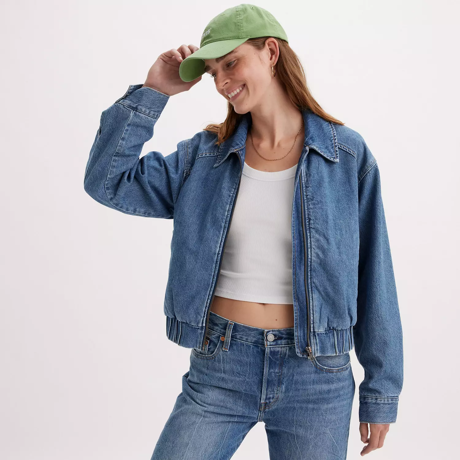 

Укороченная куртка Ингрид Levi's, цвет Cause And Effect - Medium Wash