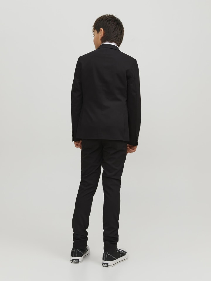 JACK & JONES Junior Однобортный пиджак черного цвета — фото 4