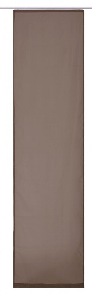 

Панельная штора Elbersdrucke Feel Good Uni 06 Uni коричневая прозрачная 60x245см 197209 раздвижная штора