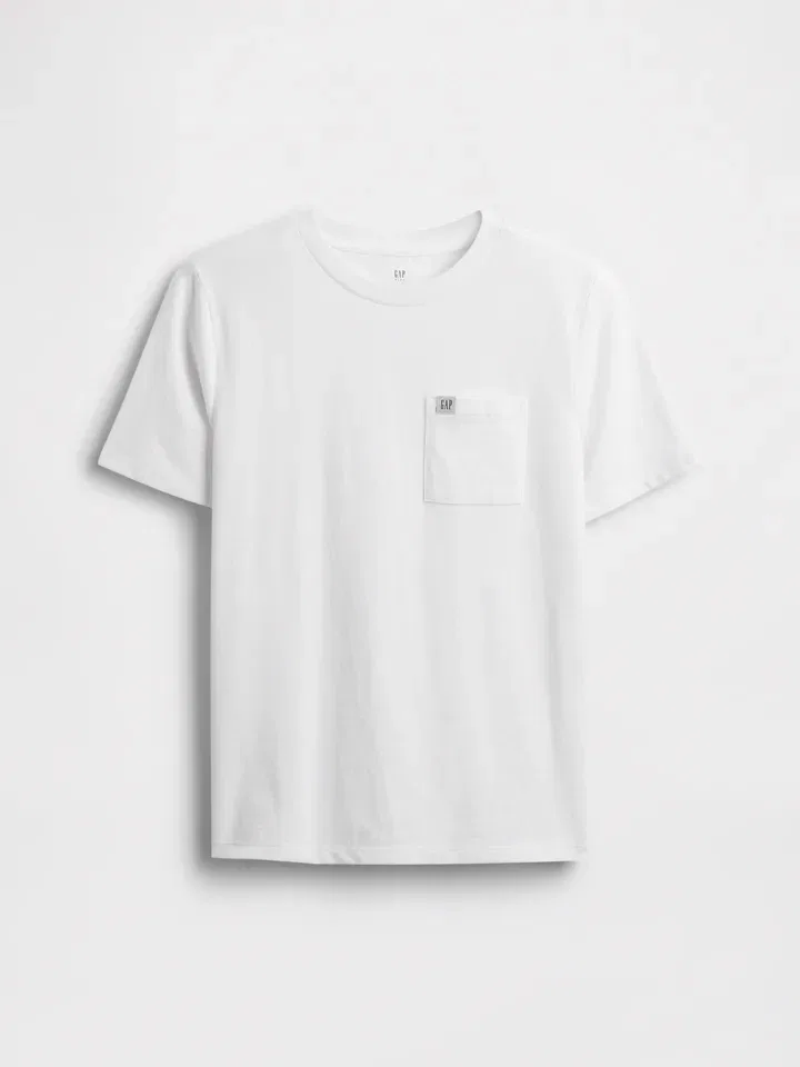 Футболка с круглым вырезом GAP, белый