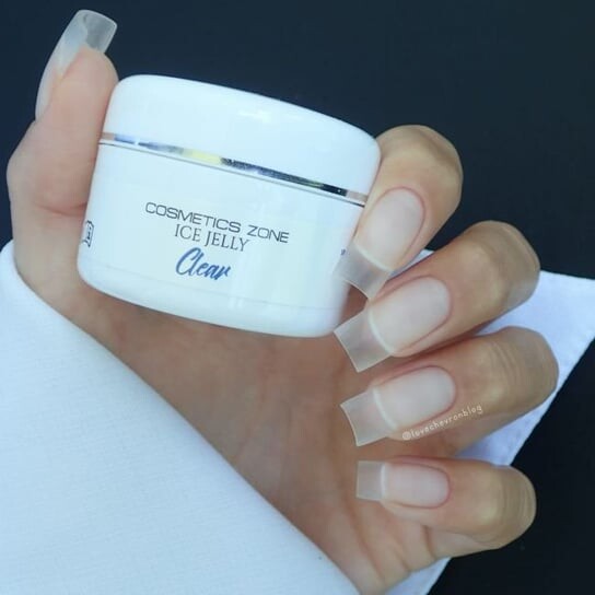 Гель для наращивания ногтей UV LED Jelly ICE JELLY прозрачный — Clear 50мл, Cosmetics Zone — фото 3