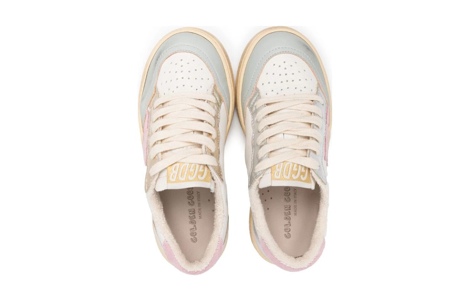 Детские кожаные кроссовки Ballstar Golden Goose, синий — фото 4