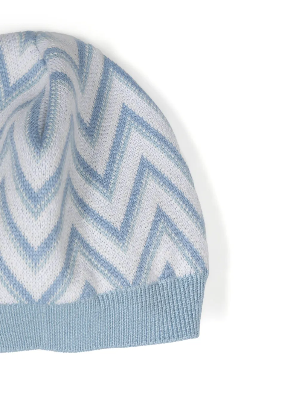Комплект из комбинезона и шапки с узором шеврон Missoni Kids, синий — фото 3