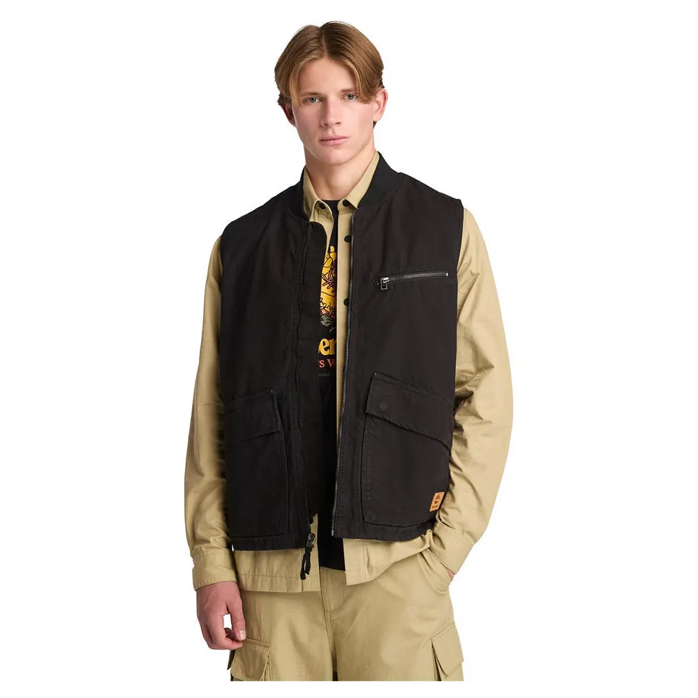 

Жилет Timberland Washed Canvas, черный