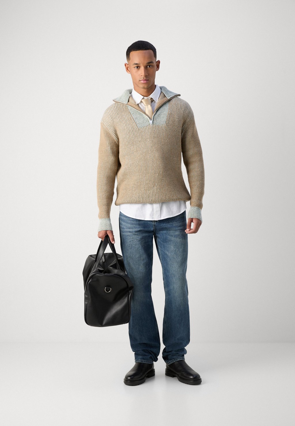 

Джемпер ZIP TROYER SWEATER Scotch & Soda, песочный