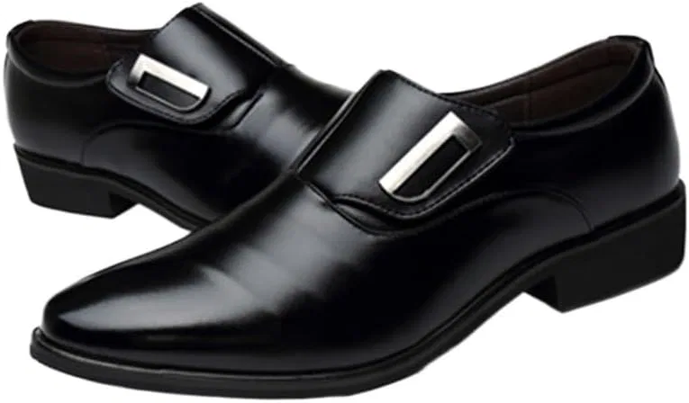 Лоферы мужские кожаные, формальные, на плоской подошве, Black UOPYNE — фото 3