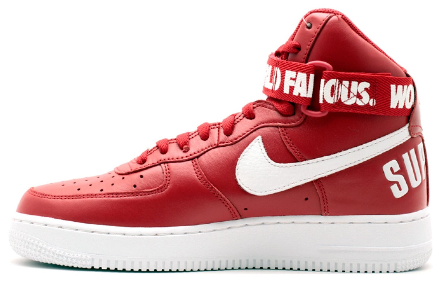 

Кроссовки Nike Air Force 1 High Supreme World Famous Red