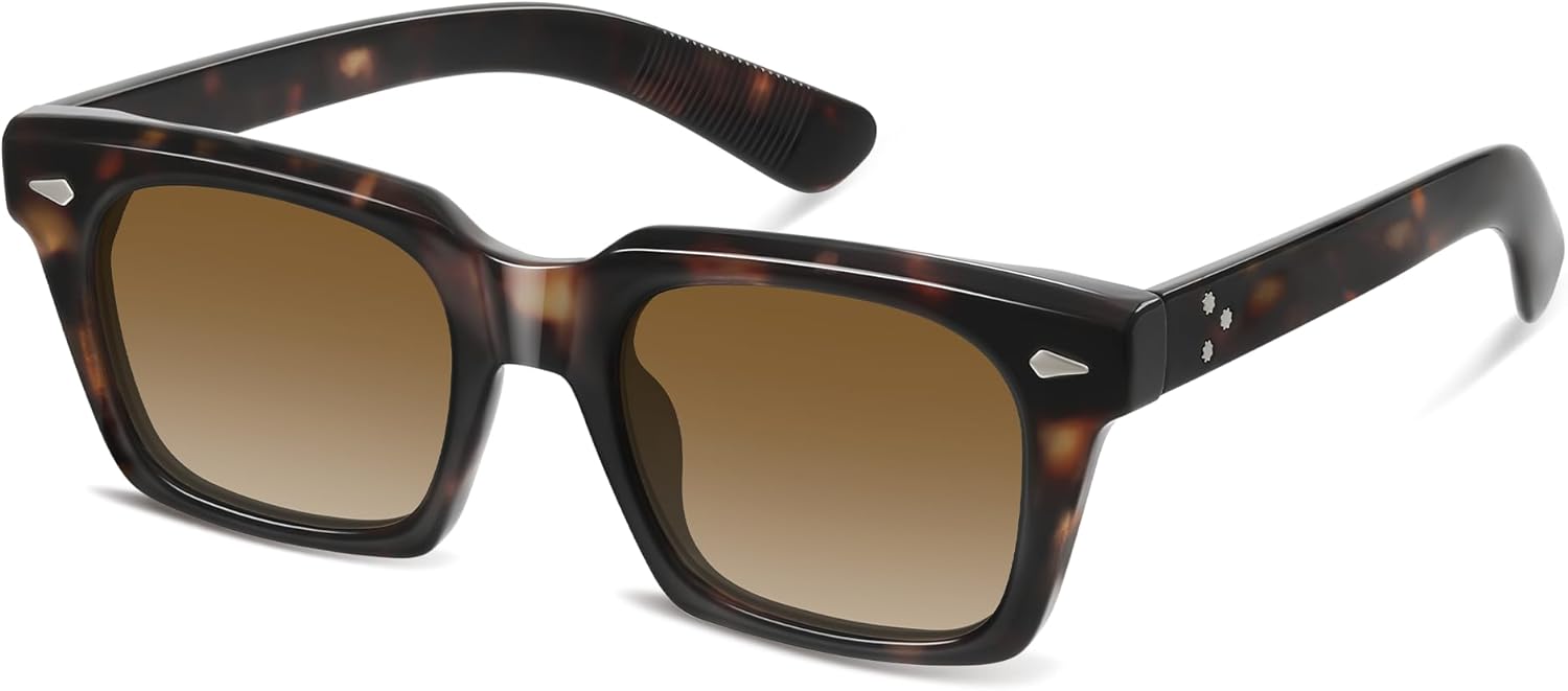 

Классические квадратные солнцезащитные очки для женщин, модные черные солнцезащитные очки для женщин, женские солнцезащитные очки для отдыха, вождения, пляжа Foliful, A01-tortoise/Brown