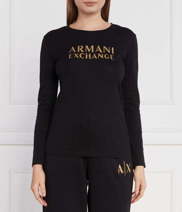 

Блуза Regular fit Armani Exchange, черный