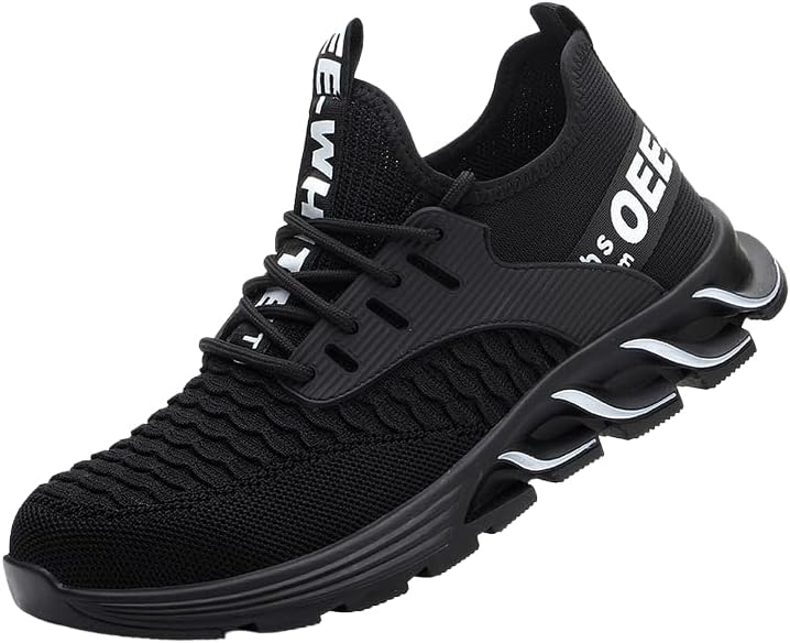 

Ортопедические усиленные стальные ботинки с защитным носком SWZEC, черный