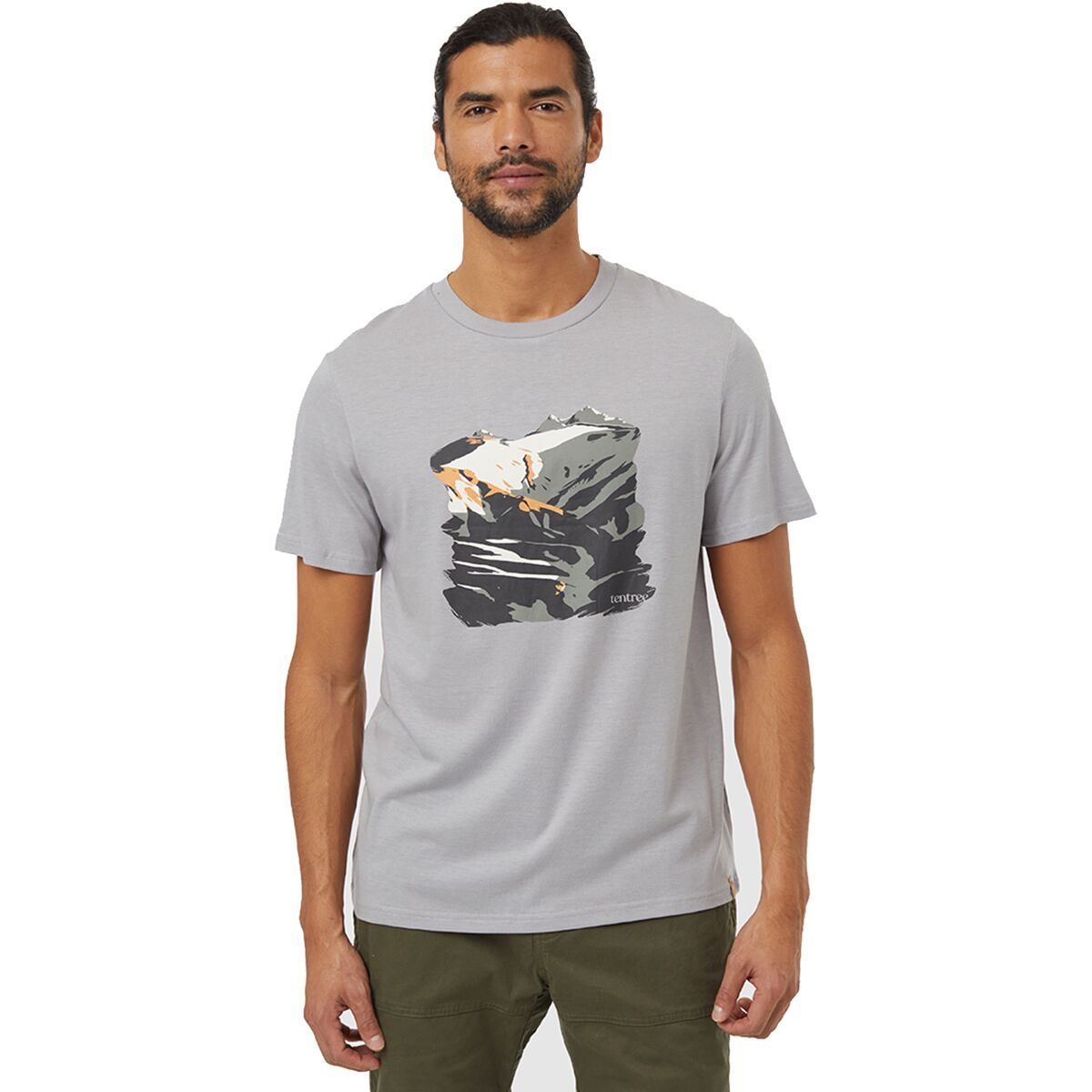 

Футболка Sunset Ridge Tentree, цвет shoreline grey/apricot tan
