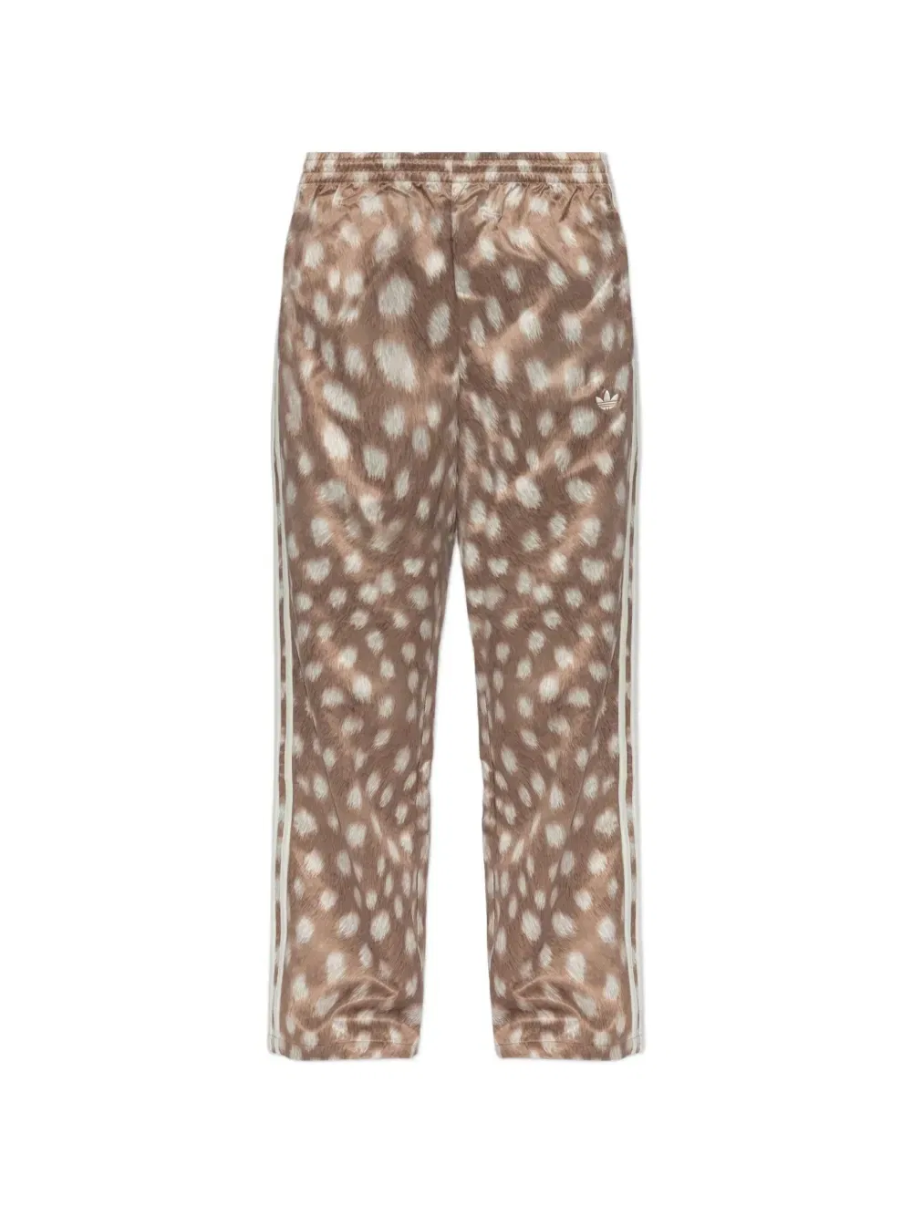 Брюки спортивные adidas Animal-print three-stripes, коричневый