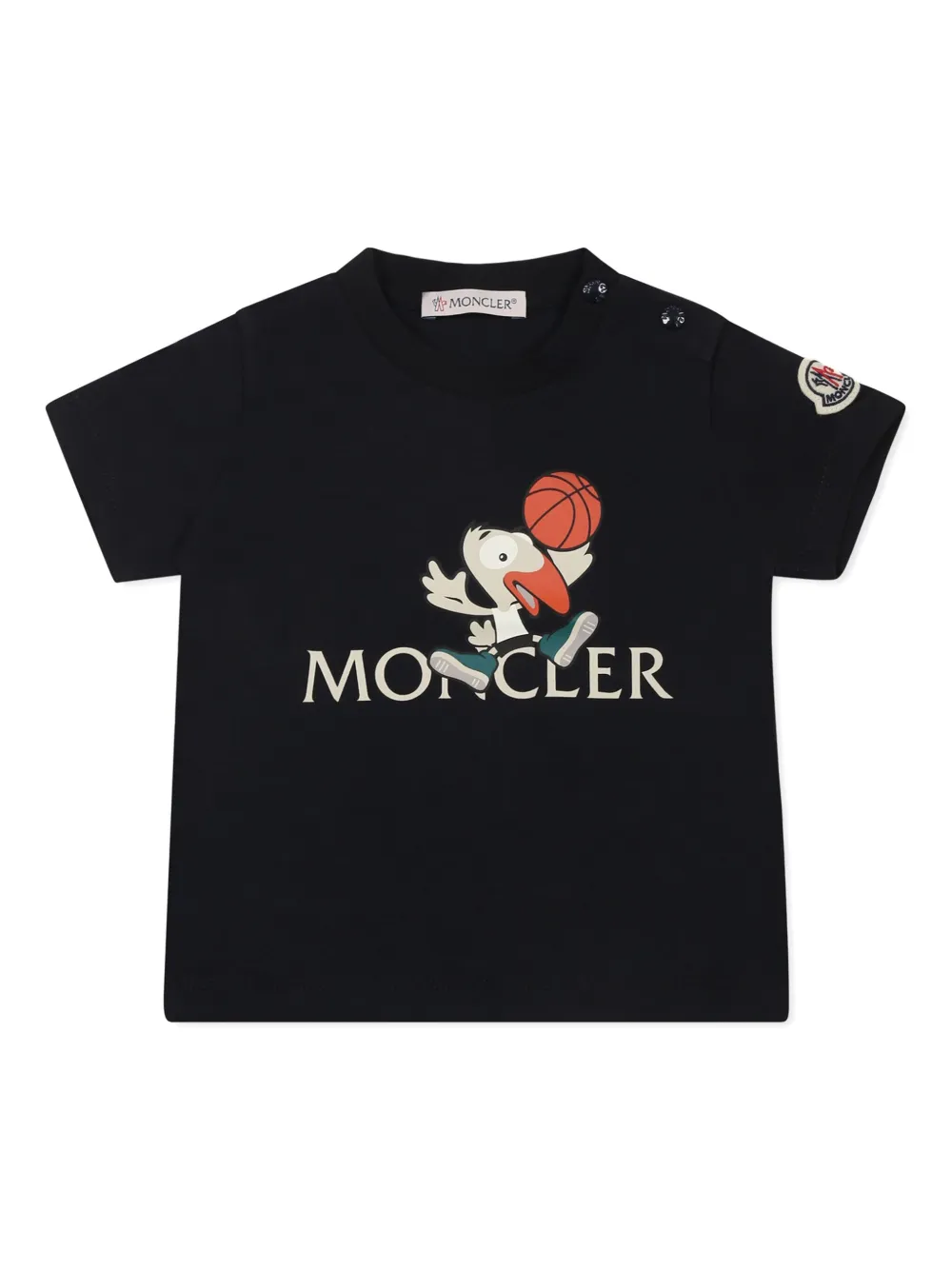

Футболка с логотипом Moncler Enfant, синий