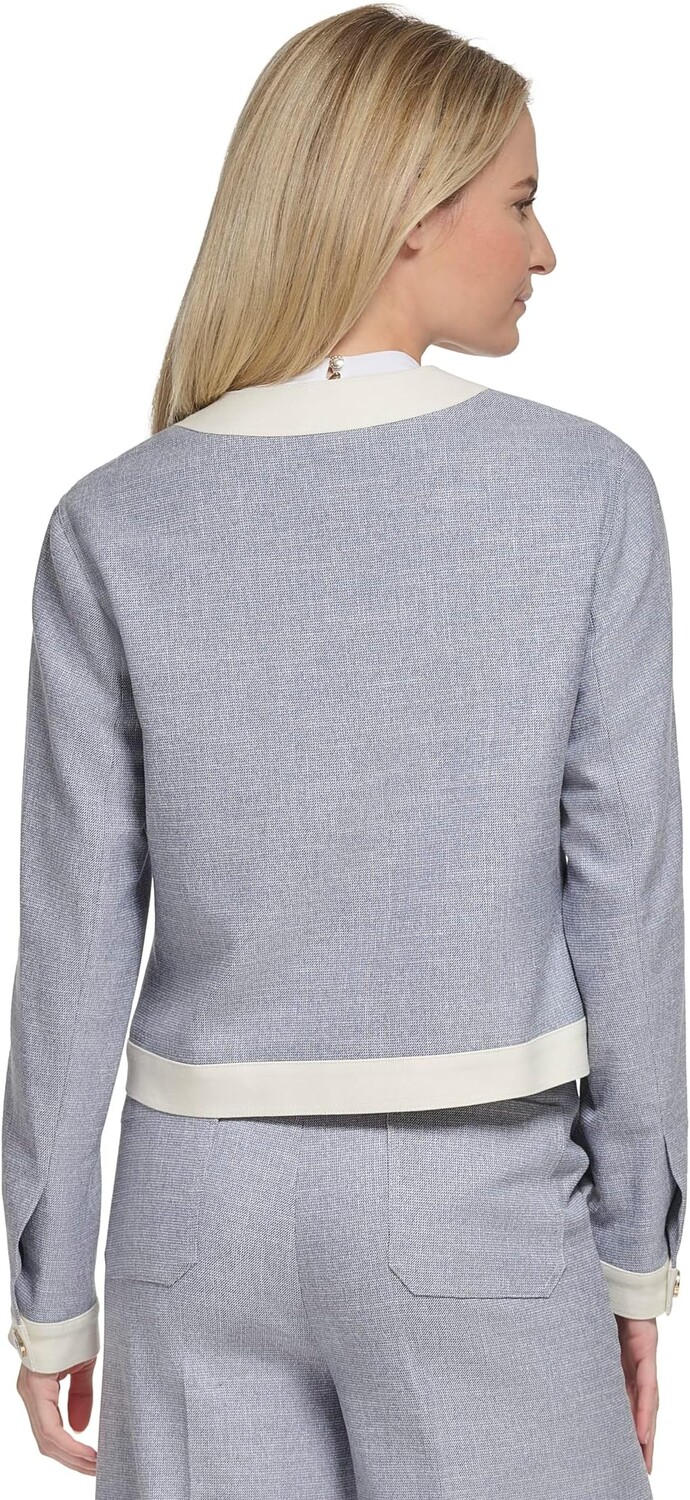 

Куртка на пуговицах спереди Tommy Hilfiger, цвет Midnight/Ivory Melange