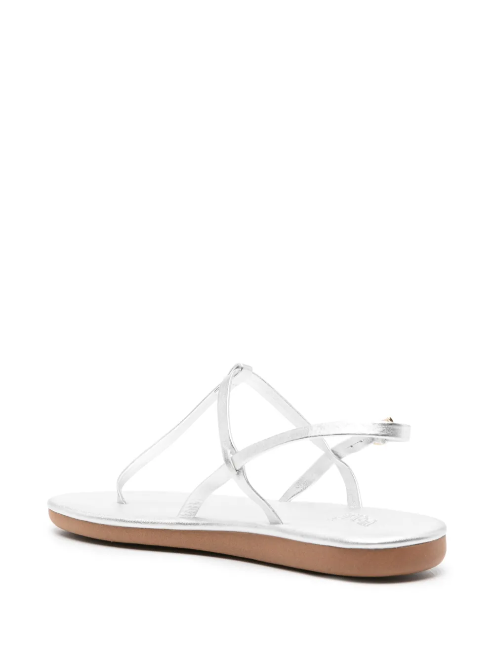 Сандалии Lito с тисненым логотипом Ancient Greek Sandals, серебряный — фото 3