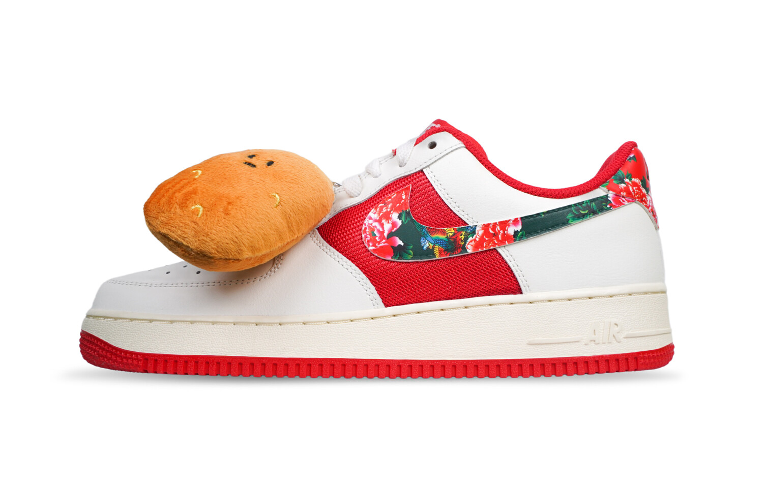 

Кроссовки Nike Air Force 1 Skateboarding Shoes Unisex Low-top Red/white/green, красный