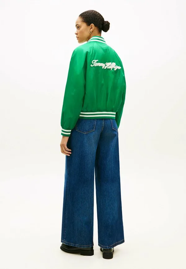 Бомбер с аппликацией логотипа Tommy Hilfiger, Courtside Green — фото 3