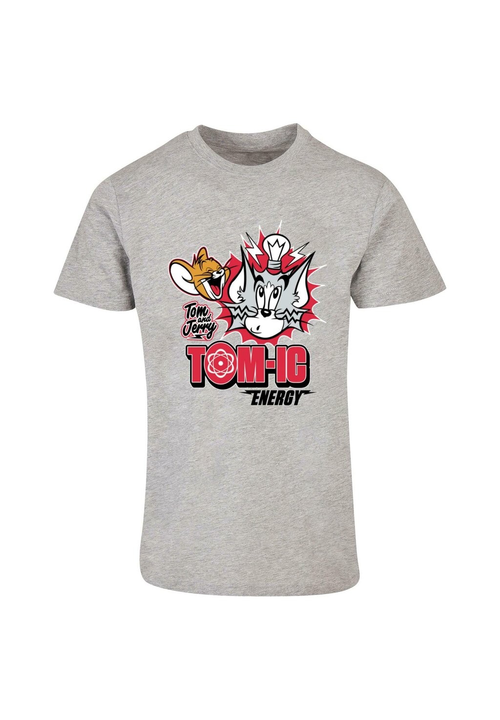 

Футболка с принтом TOM AND JERRY TOMIC ENERGY ABSOLUTE CULT, светло-серый