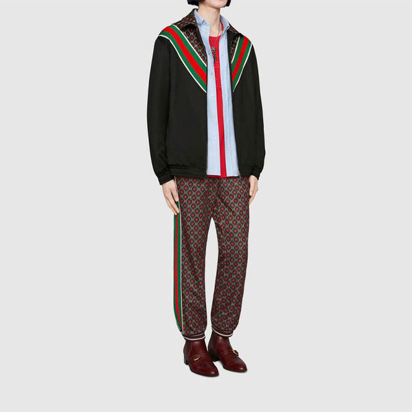 Куртка Gucci GG Star Oversize Jersey Jacket, черная — фото 3