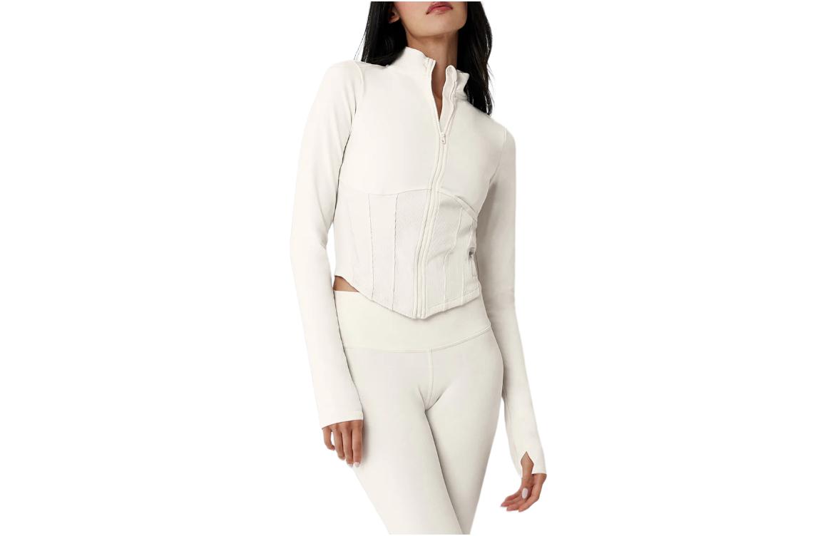 

Alo Yoga Женская куртка с аэрографией, Ivory White/Ivory