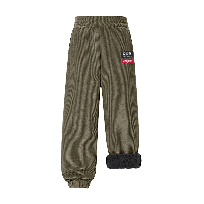 Детские спортивные брюки Moderate WARRIOR, [Corduroy Corduroy Pants]Green/H Red Black Square K