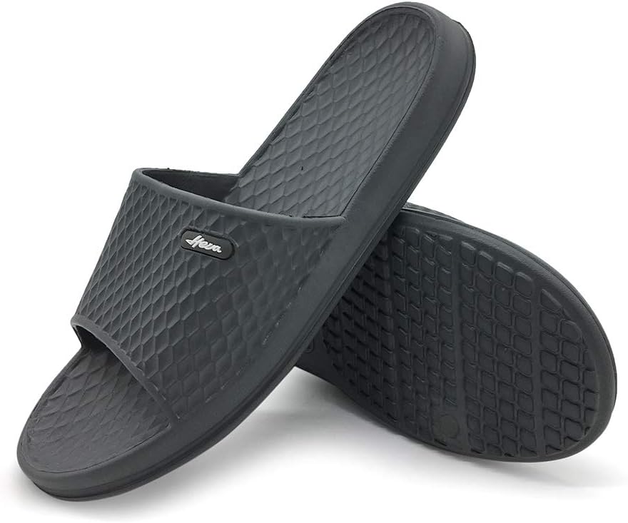 

Мужские шлепанцы для душа FUNKYMONKEY, для дома и пляжа, противоскользящие, серый