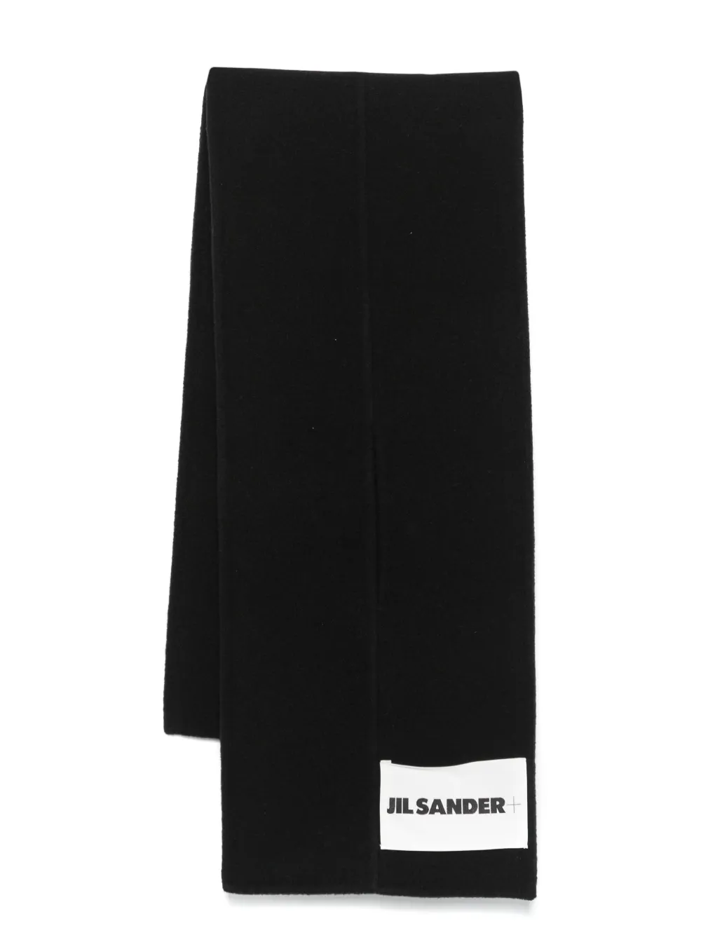 

Шарф с нашивкой-логотипом JIL SANDER, черный