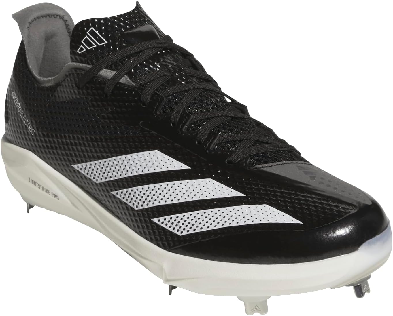 Мужские бейсбольные кроссовки Adidas Adizero Electric 2.0, белый/черный/серый — фото 2