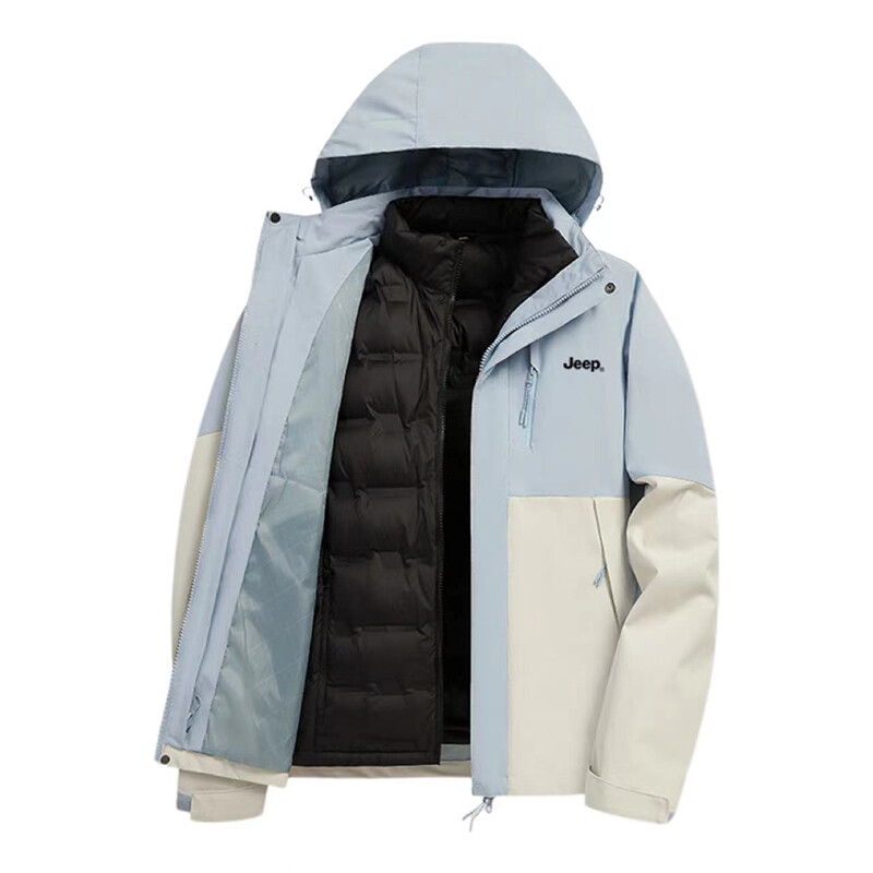 

Пуховик унисекс Jeep, цвет Fruit green/ivory white
