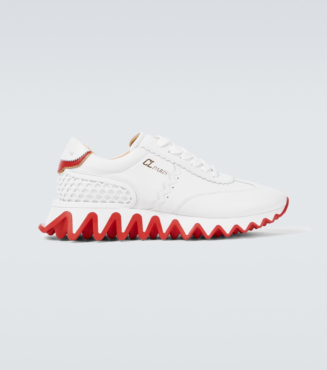 

Кеды Loubishark из кожи Christian Louboutin, белый